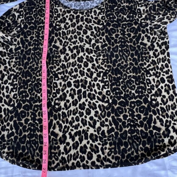 Westbound - Women's Blue White Traced Floral Vine 3/4 Sleeve Blouse Cotton - Picture 13 of 14